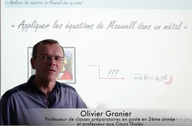 équations de Maxwell dans un métal (cours prépa scientifique)